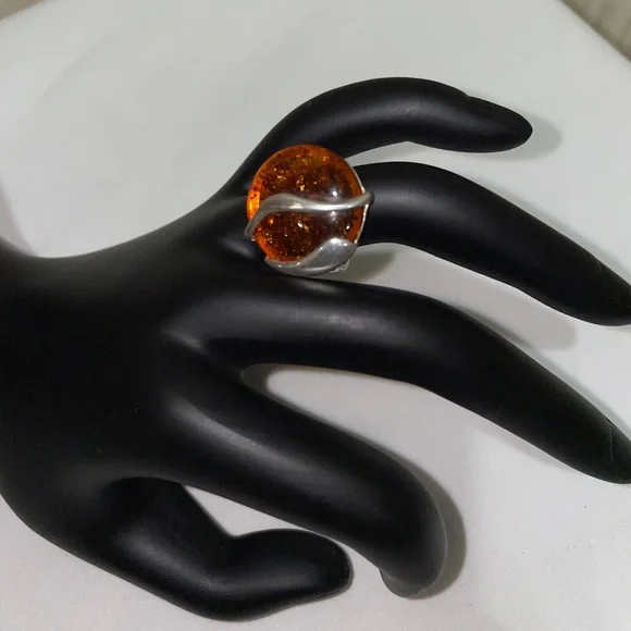 Baltic amber, renowned for its rich golden tones and unique inclusions.